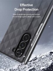 DUX DUCIS Fitt Series for Samsung Galaxy Z Fold6 Case Leather Phone Cover with Card Slot Kickstand by The Case Factory