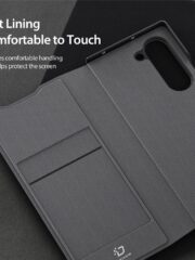 DUX DUCIS Fitt Series for Samsung Galaxy Z Fold6 Case Leather Phone Cover with Card Slot Kickstand by The Case Factory