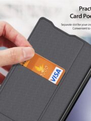 DUX DUCIS Fitt Series for Samsung Galaxy Z Fold6 Case Leather Phone Cover with Card Slot Kickstand by The Case Factory