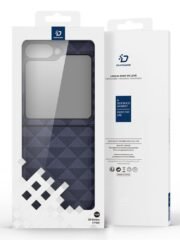 DUX DUCIS Fitt Series for Samsung Galaxy Z Flip7 FE / Z Flip6 Case Rhombus Leather Phone Cover by The Case Factory
