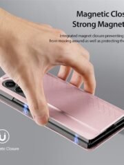 DUX DUCIS Bril Series For Samsung Galaxy Z Fold6 Magnetic Case Leather Phone Cover with Stand by The Case Factory