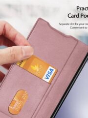 DUX DUCIS Bril Series For Samsung Galaxy Z Fold6 Magnetic Case Leather Phone Cover with Stand by The Case Factory