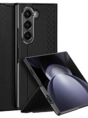 DUX DUCIS Bril Series For Samsung Galaxy Z Fold6 Magnetic Case Leather Phone Cover with Stand Black Samsung Galaxy Z Fold6 by The Case Factory