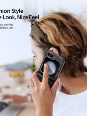 DUX DUCIS Bril Series For Samsung Galaxy Z Flip7 FE / Z Flip6 Magnetic Case Leather Phone Cover with Stand by The Case Factory