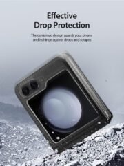 DUX DUCIS Bril Series For Samsung Galaxy Z Flip7 FE / Z Flip6 Magnetic Case Leather Phone Cover with Stand by The Case Factory