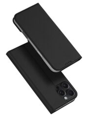 DUX DUCIS Skin Pro Series For iPhone 16 Pro Case Card Holder Leather Flip Phone Cover Black iPhone 16 Pro by The Case Factory