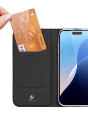 DUX DUCIS Skin Pro Series For iPhone 16 Pro Case Card Holder Leather Flip Phone Cover by The Case Factory