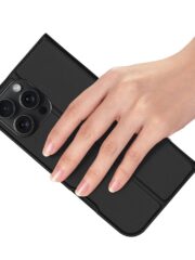 DUX DUCIS Skin Pro Series For iPhone 16 Pro Case Card Holder Leather Flip Phone Cover by The Case Factory