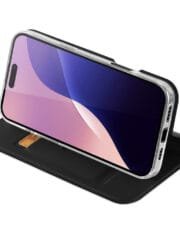 DUX DUCIS Skin Pro Series For iPhone 16 Pro Max Case Card Holder Folio Flip Phone Leather Cover by The Case Factory