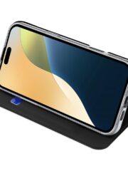 DUX DUCIS Skin Pro Series For iPhone 16 Plus Case Card Slot Stand Leather Phone Cover by The Case Factory