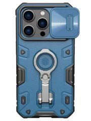 NILLKIN CamShield Armor Pro Phone Case for iPhone 14 Pro Anti-drop Phone Cover Kickstand | Compatible with MagSafe Blue iPhone 14 Pro by The Case Factory