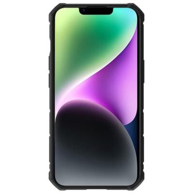 NILLKIN CamShield Armor Pro for iPhone 14 / iPhone 13 Case Slide Lens Protection Tire Texture Kickstand Phone Cover by The Case Factory