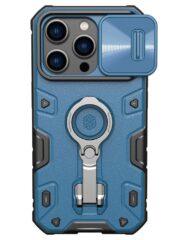 NILLKIN CamShield Armor Pro for iPhone 14 Pro Kickstand Phone Cover Slide Lens Protection Drop-proof Case Blue iPhone 14 Pro by The Case Factory