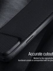 NILLKIN Carbon Fiber Case for iPhone 14 / iPhone 13 Shockproof Phone Cover with Slide Camera Protection by The Case Factory
