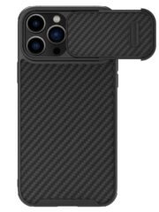 NILLKIN For iPhone 14 Pro Drop-proof Carbon Fiber Case Slide Camera Protection Phone Cover As Shown iPhone 14 Pro by The Case Factory