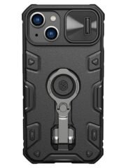NILLKIN for iPhone 14 Plus Case CamShield Armor Pro Magnetic Shockproof Kickstand Phone Cover with Sliding Camera Cover Black iPhone 14 Plus by The Case Factory