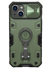 NILLKIN CamShield Armor Pro Case for iPhone 14 Plus Phone Cover Slide Lens Protection Kickstand Case Green iPhone 14 Plus by The Case Factory