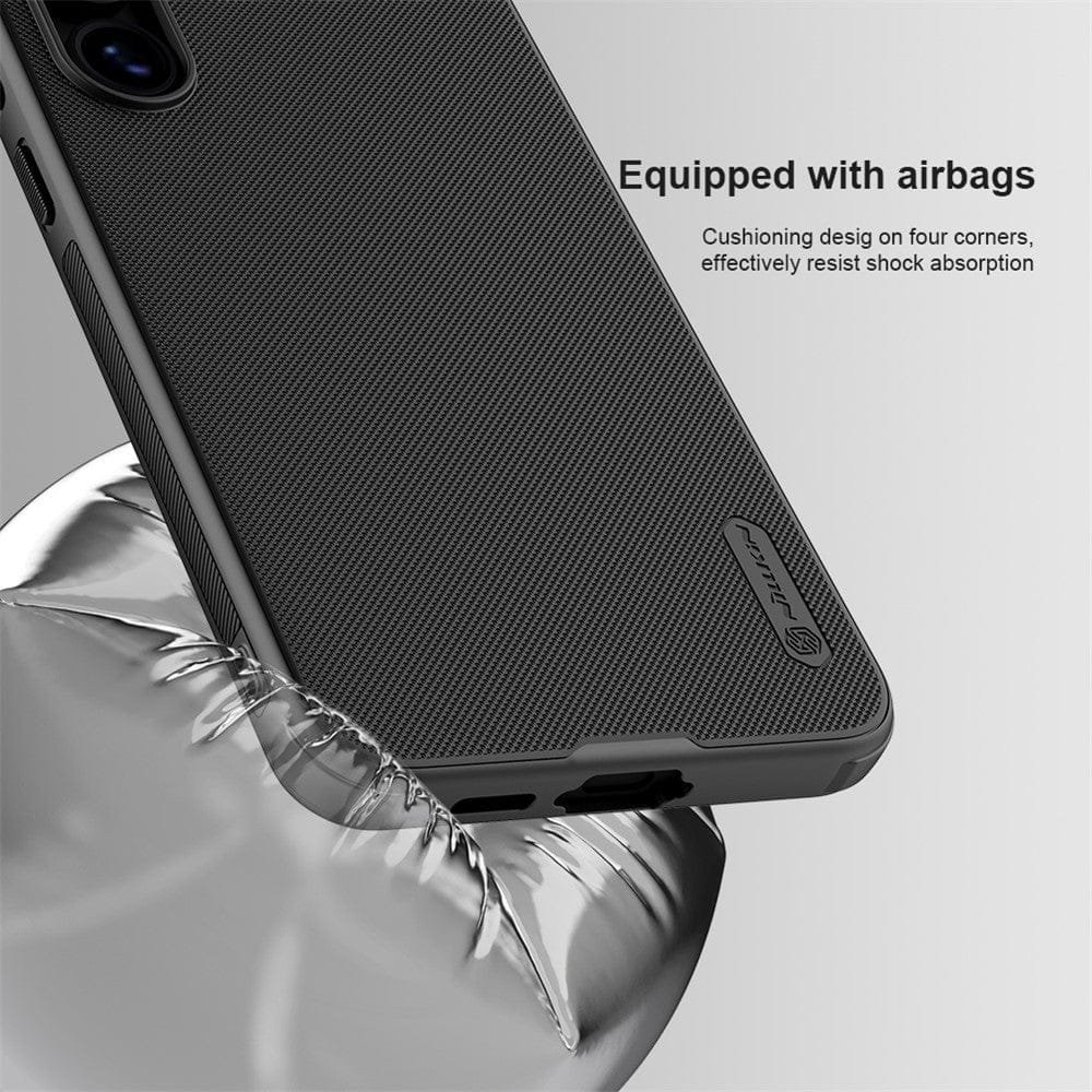 NILLKIN Super Frosted Shield Pro for Samsung Galaxy S24 FE Case Drop-Proof Shell Built-In Magnet Ring by The Case Factory