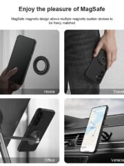 NILLKIN Super Frosted Shield Pro for Samsung Galaxy S24 FE Case Drop-Proof Shell Built-In Magnet Ring by The Case Factory