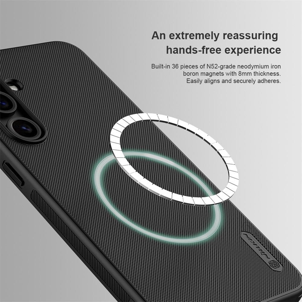 NILLKIN Super Frosted Shield Pro for Samsung Galaxy S24 FE Case Drop-Proof Shell Built-In Magnet Ring by The Case Factory