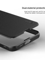 NILLKIN Super Frosted Shield Pro for Samsung Galaxy S24 FE Case Drop-Proof Shell Built-In Magnet Ring by The Case Factory