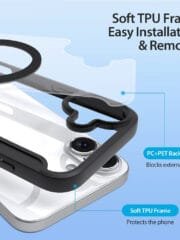 DUX DUCIS Skin X Pro for iPhone 16 Magnetic Case Card Slot Leather Flip Phone Cover by The Case Factory