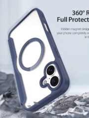 DUX DUCIS Skin X Pro for iPhone 16 Plus Case Card Slot Leather Cover | Compatible with MagSafe by The Case Factory