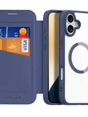 DUX DUCIS Skin X Pro for iPhone 16 Plus Case Card Slot Leather Cover | Compatible with MagSafe by The Case Factory