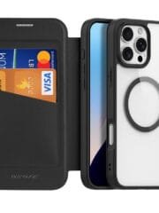 DUX DUCIS Skin X Pro for iPhone 16 Pro Max Magnetic Phone Case Card Holder Leather Cover by The Case Factory