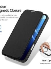 DUX DUCIS Skin X Pro for iPhone 16 Pro Max Magnetic Phone Case Card Holder Leather Cover by The Case Factory