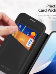 DUX DUCIS Skin X Pro for iPhone 16 Pro Max Magnetic Phone Case Card Holder Leather Cover by The Case Factory