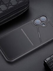DUX DUCIS Rafi II Series for iPhone 16 Magnetic Case RFID Blocking Leather Phone Cover by The Case Factory