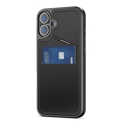 DUX DUCIS Rafi II Series for iPhone 16 Magnetic Case RFID Blocking Leather Phone Cover by The Case Factory