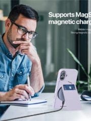 DUX DUCIS Rafi II Series for iPhone 16 Plus Magnetic Case Card Holder Leather Phone Cover by The Case Factory