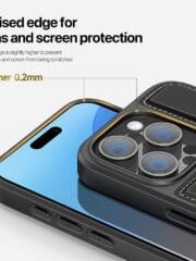 DUX DUCIS Rafi II Series for iPhone 16 Pro Magnetic Case Kickstand Card Slots Leather Phone Cover by The Case Factory