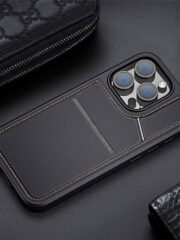 DUX DUCIS Rafi II Series for iPhone 16 Pro Max Case RFID Blocking Card Slots Leather Cover | Compatible with MagSafe by The Case Factory