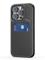 DUX DUCIS Rafi II Series for iPhone 16 Pro Max Case RFID Blocking Card Slots Leather Cover | Compatible with MagSafe by The Case Factory