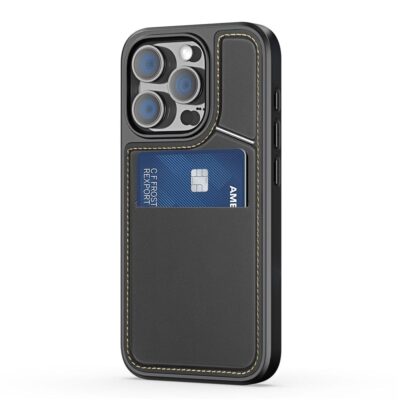 DUX DUCIS Rafi II Series for iPhone 16 Pro Max Case RFID Blocking Card Slots Leather Cover | Compatible with MagSafe by The Case Factory