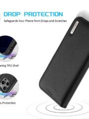 DUX DUCIS Hivo Series for iPhone 16 Pro Max Case Cowhide Leather RFID Blocking Wallet Cover by The Case Factory