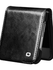 QIALINO For Samsung Galaxy Z Flip7 FE | Z Flip6 Case Genuine Leather Flip Phone Cover by The Case Factory
