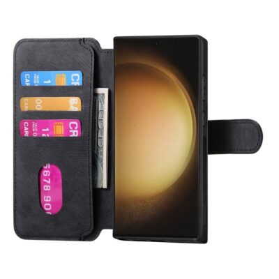 CASENEO MW-03 For Samsung Galaxy S23 Ultra Magnetic Case Detachable Wallet Leather Phone Flip Cover by The Case Factory