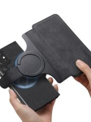 CASENEO MW-03 For Samsung Galaxy S23 Ultra Magnetic Case Detachable Wallet Leather Phone Flip Cover by The Case Factory