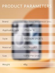 REDPEPPER Dot+ Series For iPhone 16 Phone Case IP68 Waterproof Clear Phone Cover | Compatible with MagSafe by The Case Factory