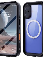 REDPEPPER Dot+ Series For iPhone 16 Phone Case IP68 Waterproof Clear Phone Cover | Compatible with MagSafe Black Grey iPhone 16 by The Case Factory