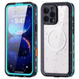 REDPEPPER Dot+ Series For iPhone 16 Pro Max Phone Case IP68 Waterproof Clear Phone Cover | Compatible with MagSafe Blue iPhone 16 Pro Max by The Case Factory