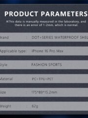 REDPEPPER Dot+ Series For iPhone 16 Pro Max Phone Case IP68 Waterproof Clear Phone Cover | Compatible with MagSafe by The Case Factory