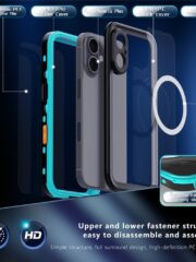 REDPEPPER Dot+ Series For iPhone 16 Plus Phone Case IP68 Waterproof Clear Phone Cover | Compatible with MagSafe by The Case Factory