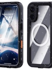 REDPEPPER Dot+ Series For iPhone 16 Plus Phone Case IP68 Waterproof Clear Phone Cover | Compatible with MagSafe Black Grey iPhone 16 Plus by The Case Factory