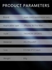 REDPEPPER For iPhone 16 Pro Max Case IP68 Waterproof Clear Phone Cover | Compatible with MagSafe by The Case Factory