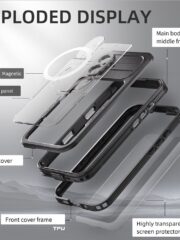 REDPEPPER For iPhone 16 Plus Case IP68 Waterproof Clear Phone Cover | Compatible with MagSafe by The Case Factory